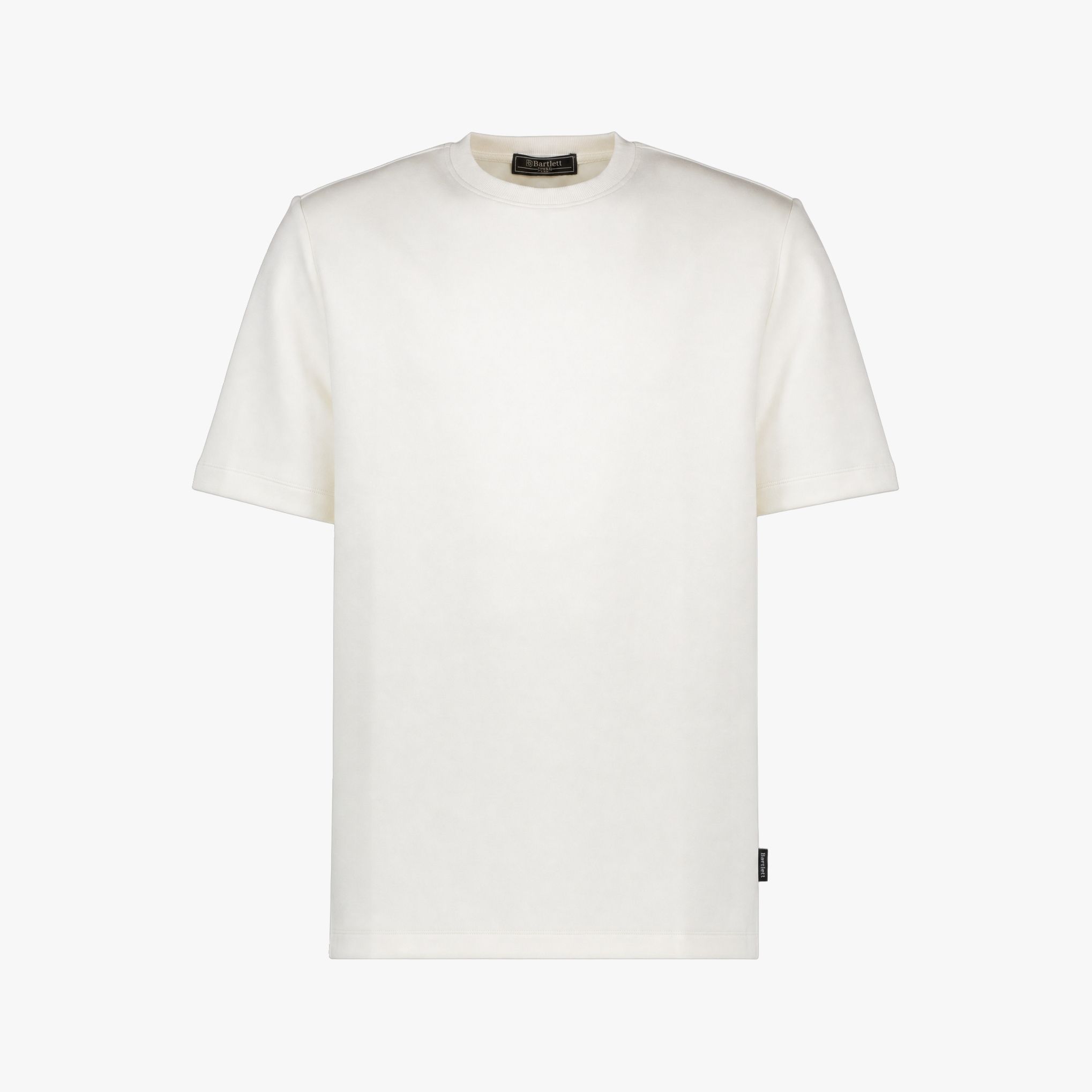 Voorkant van een Bartlett Dress T-shirt in gebroken wit met korte mouwen